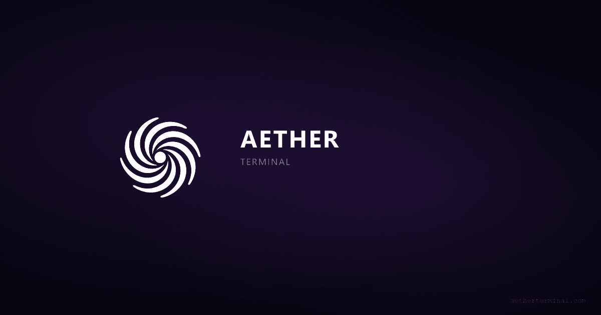 Aether Terminal — Market Intelligence for Retail Investors